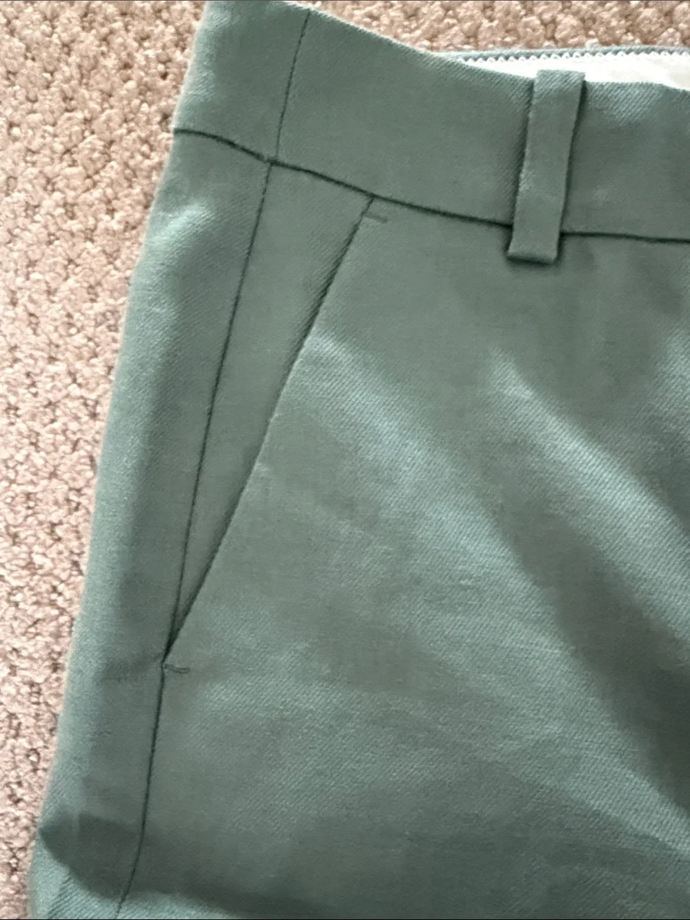 J. Crew Forest Green Wide-Leg Pants